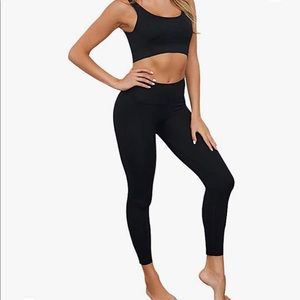Ribbed Seamless Yoga Leggings